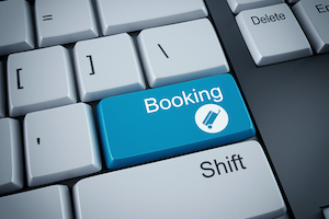 3D rendering of booking keyboard